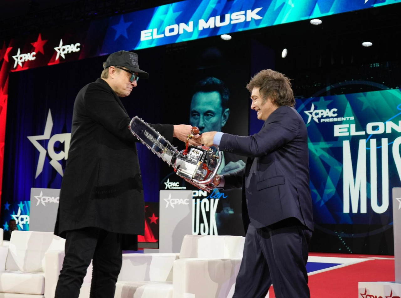 Javier Milei y Elon Musk en Estados Unidos. Foto: Presidencia