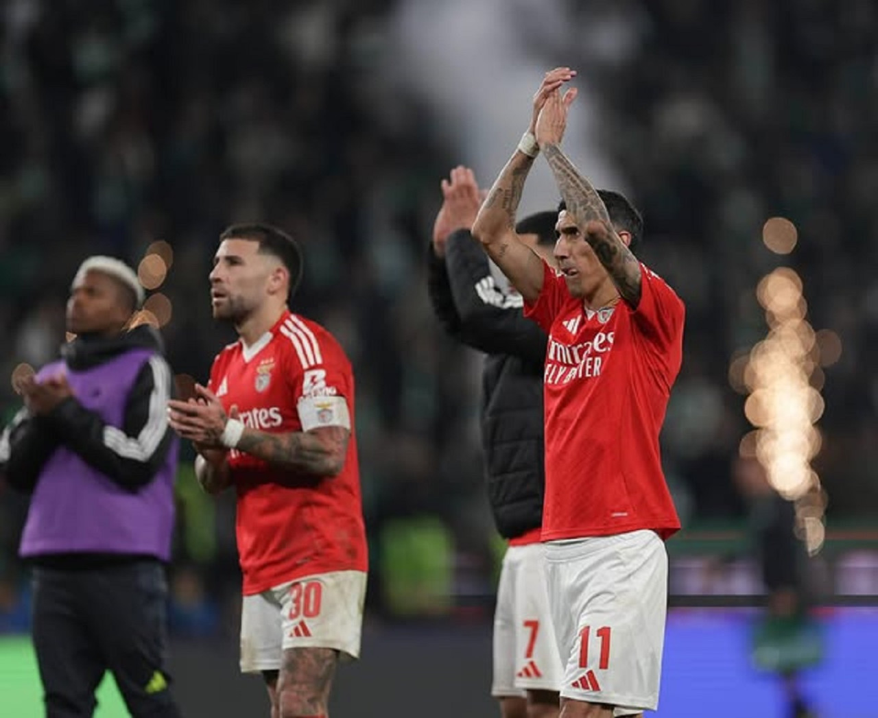 Ángel Di María y Nicolás Otamendi, Benfica. Foto: Instagram @angeldimariajm