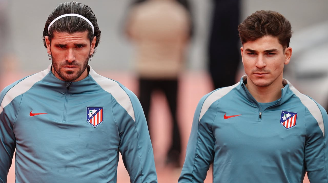 Rodrigo De Paul y Julián Álvarez. Foto: Instagram @atleticodemadrid