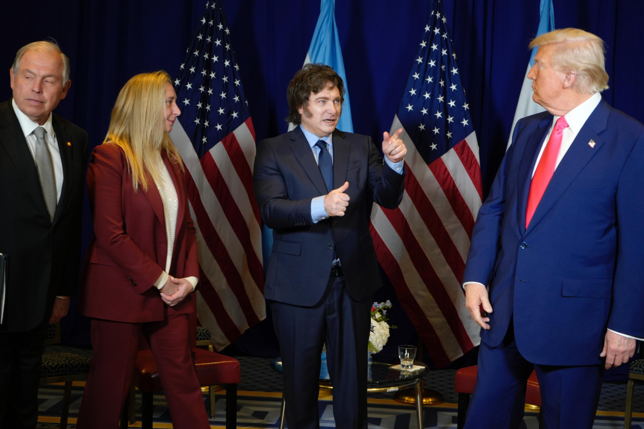 Javier Milei se reunió con Donald Trump. Foto: Presidencia