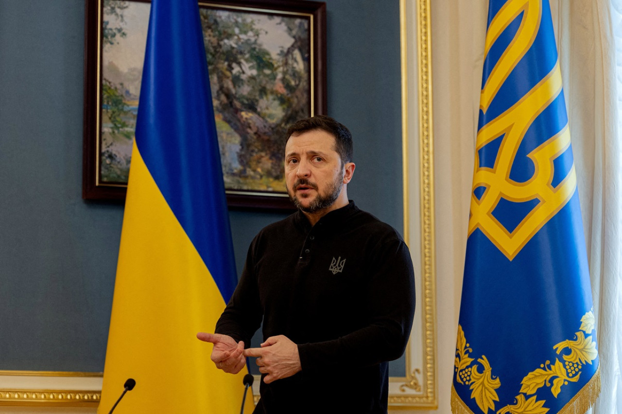 Volodímir Zelenski, presidente de Ucrania. Foto: Reuters (Anatolii Stepanov)