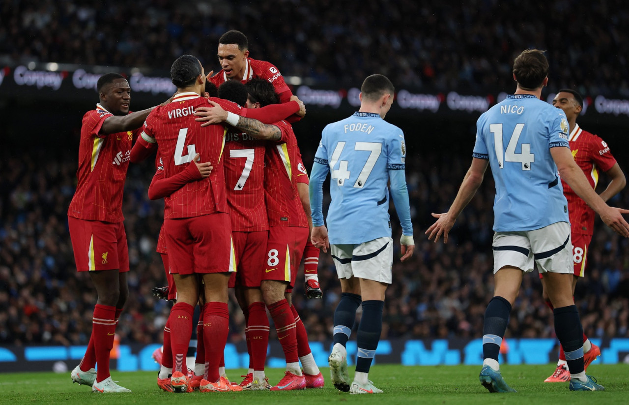 Liverpool vs Manchester City. Foto: Reuters/Lee Smith