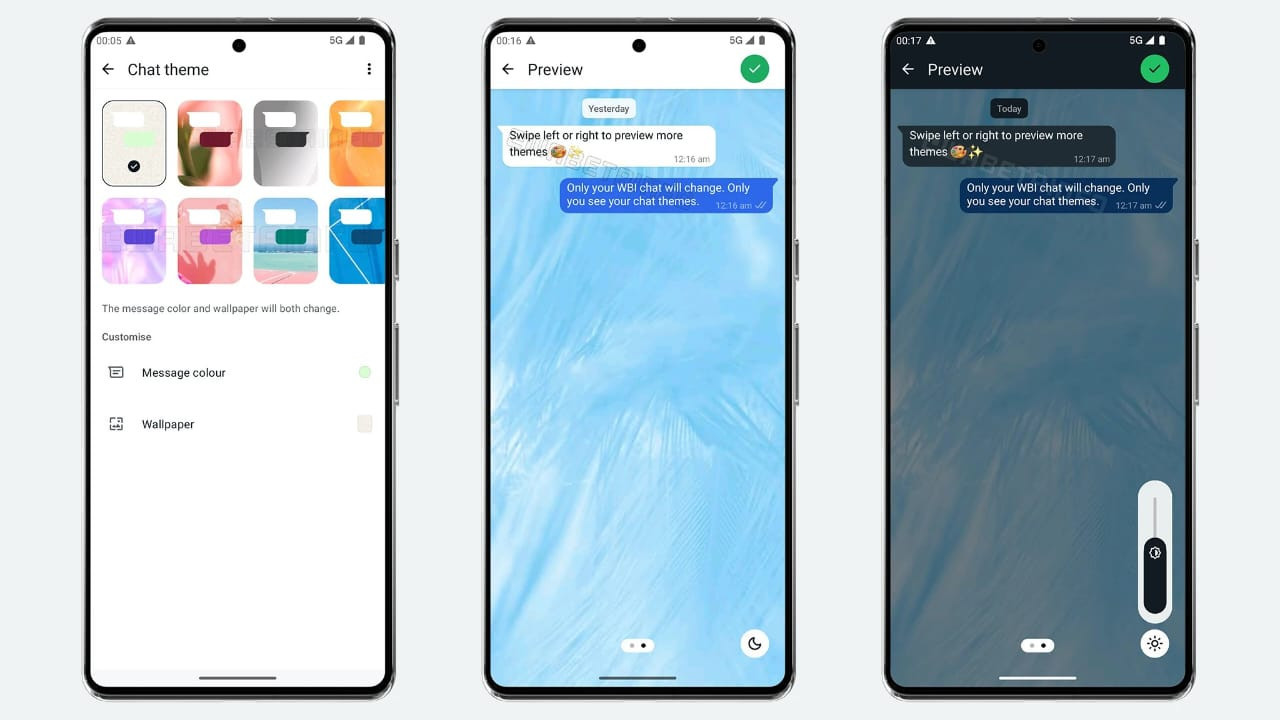 WhatsApp permite cambiar el color de los chats. Foto: WABetaInfo.