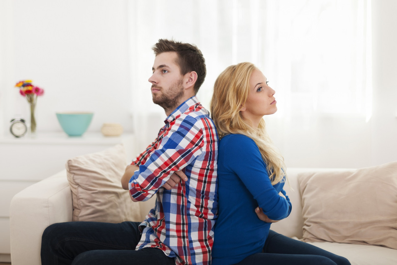 Pelea de pareja, convivencia. Foto Freepik