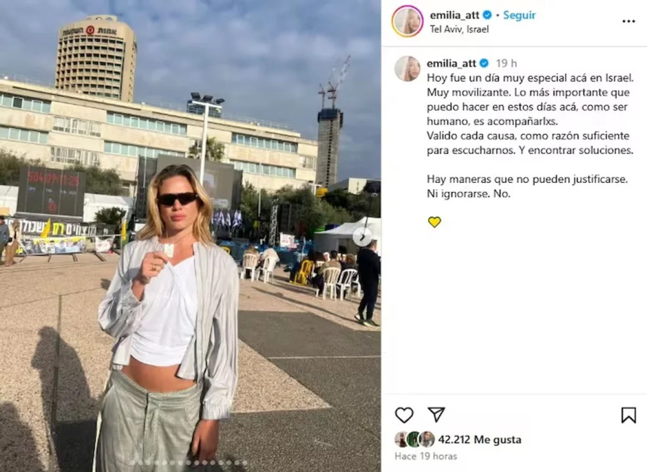 El emotivo viaje de Emilia Attias a Israel. Foto NA