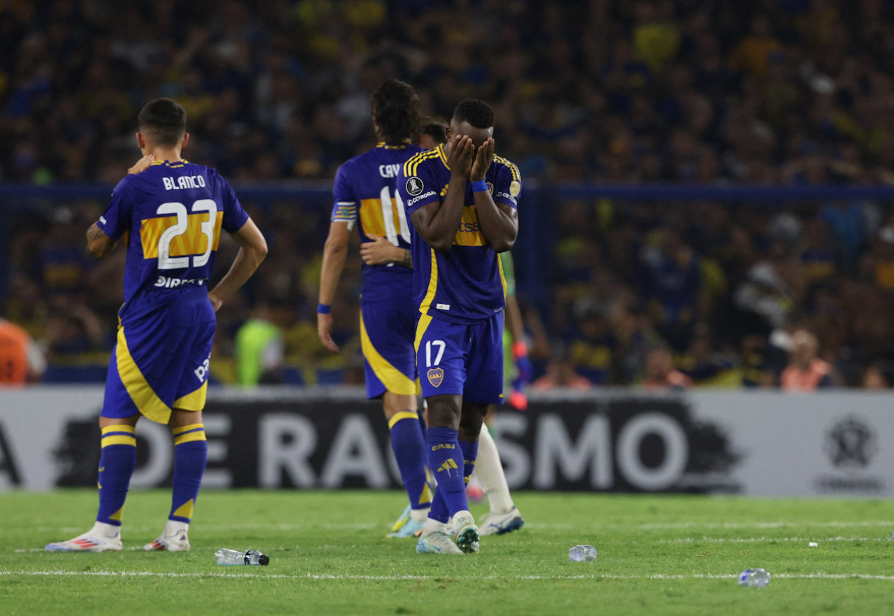 Boca, eliminado de la Copa Libertadores 2025. Foto: REUTERS/Gonzalo Colini