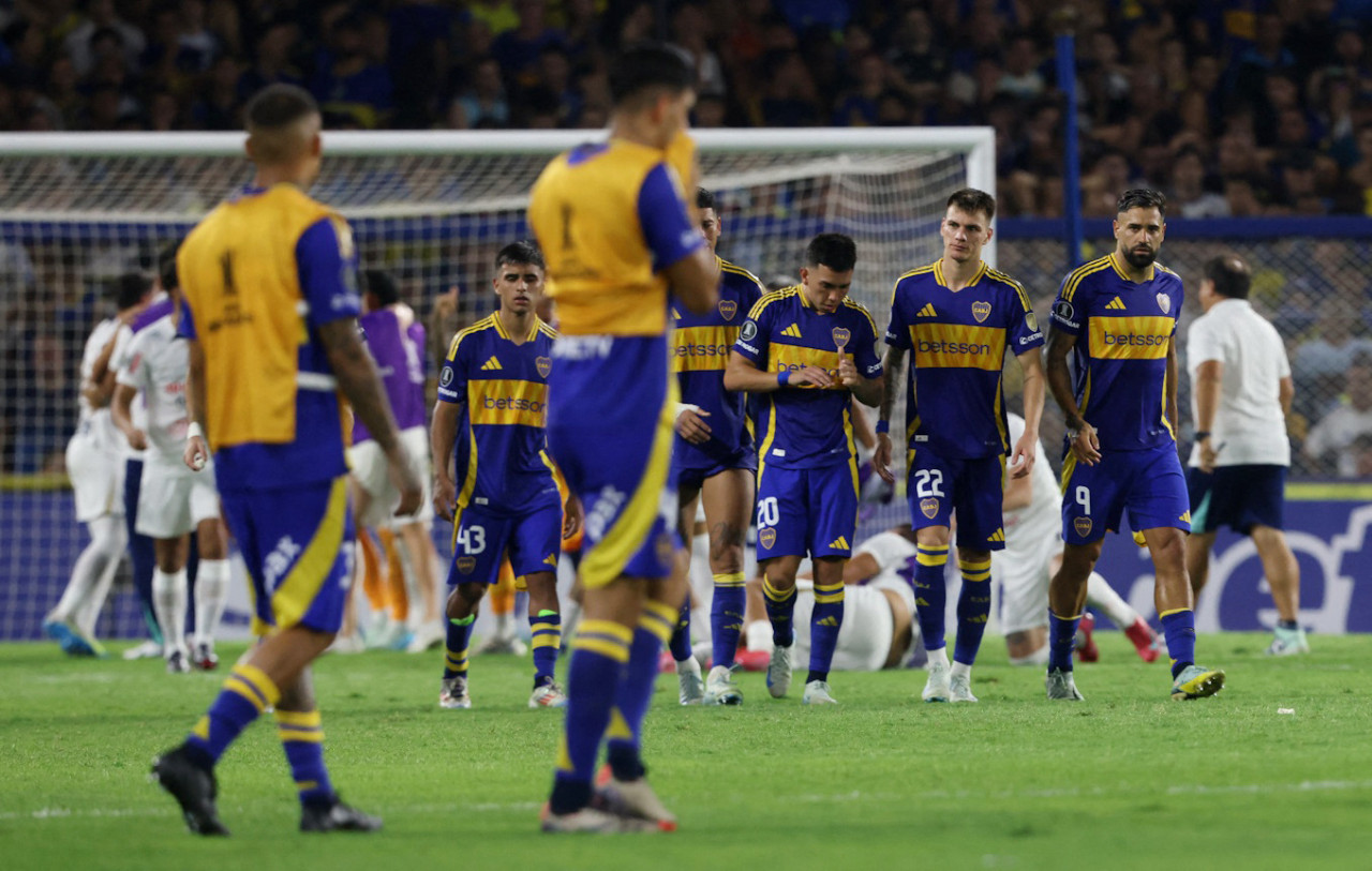 Boca, eliminado de la Copa Libertadores 2025. Foto: REUTERS/Gonzalo Colini