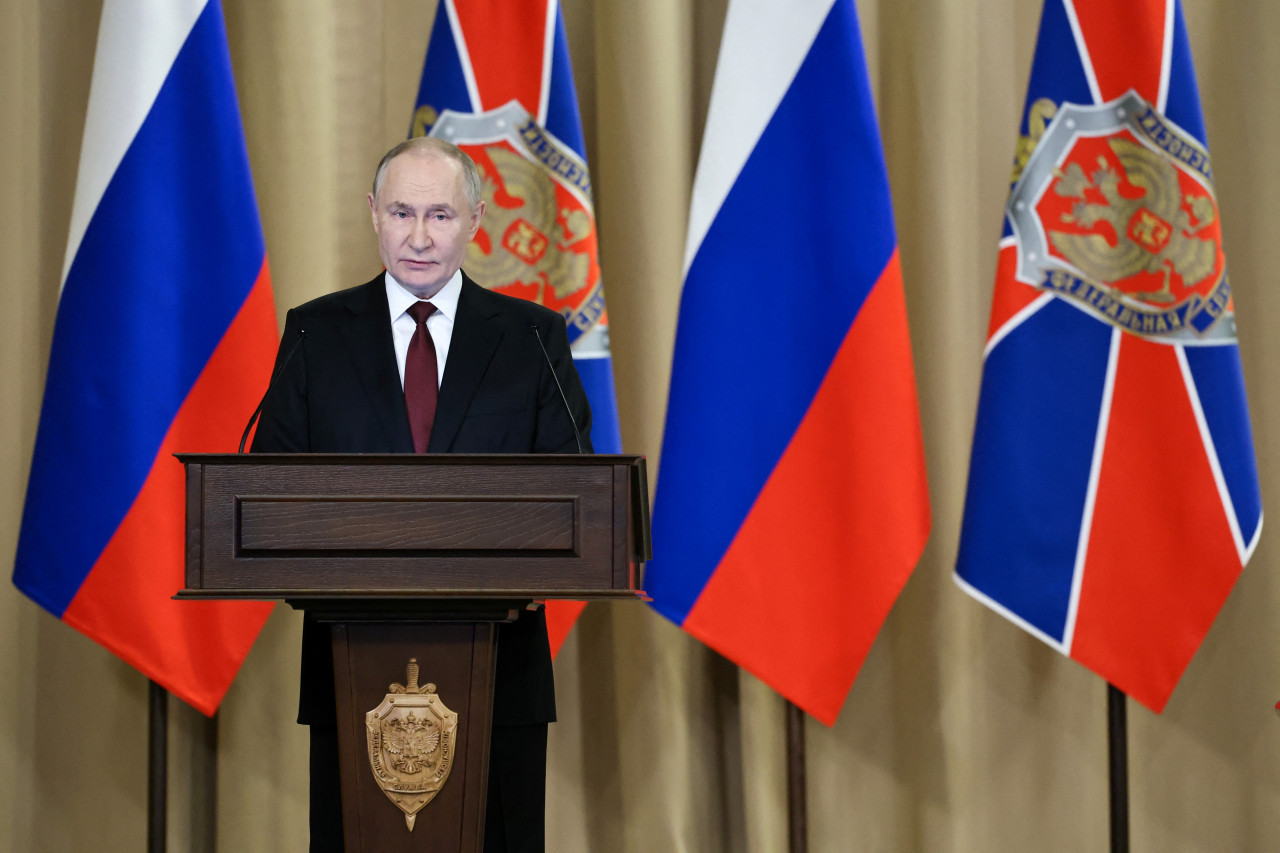 Vladimir Putin, presidente de Rusia. Foto: Reuters/Alexander Kazakov.