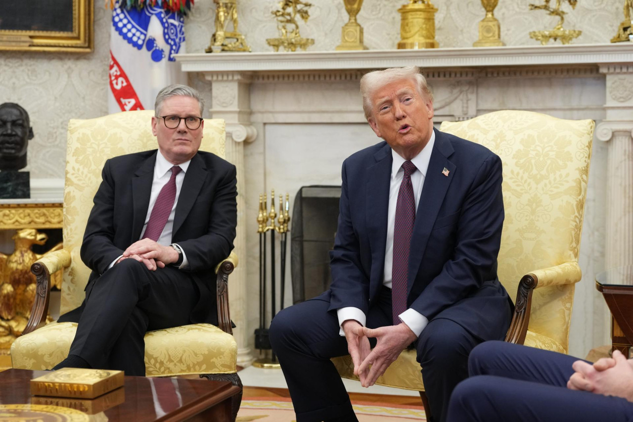 Keir Starmer y Donald Trump en la Casa Blanca. Foto: EFE.