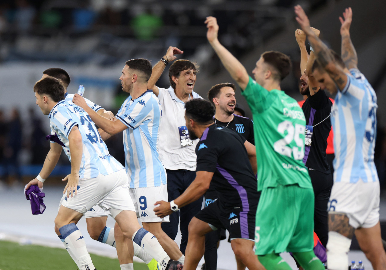 Racing, campeón de la Recopa Sudamericana 2025. Foto: REUTERS/Pilar Olivares