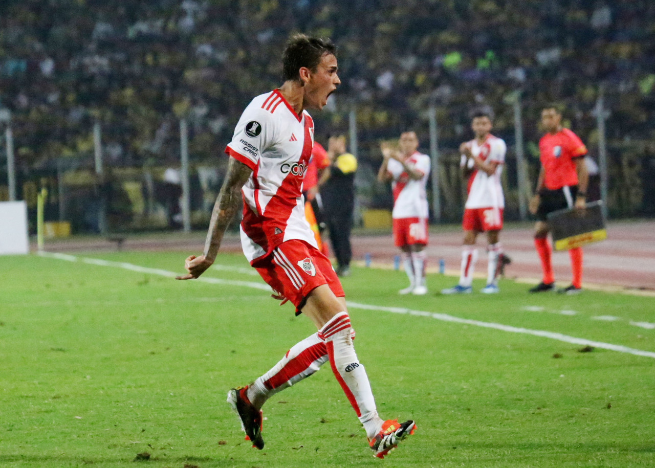 Nicolás Fonseca en River. Foto: Reuters/Carlos Eduardo Ramírez