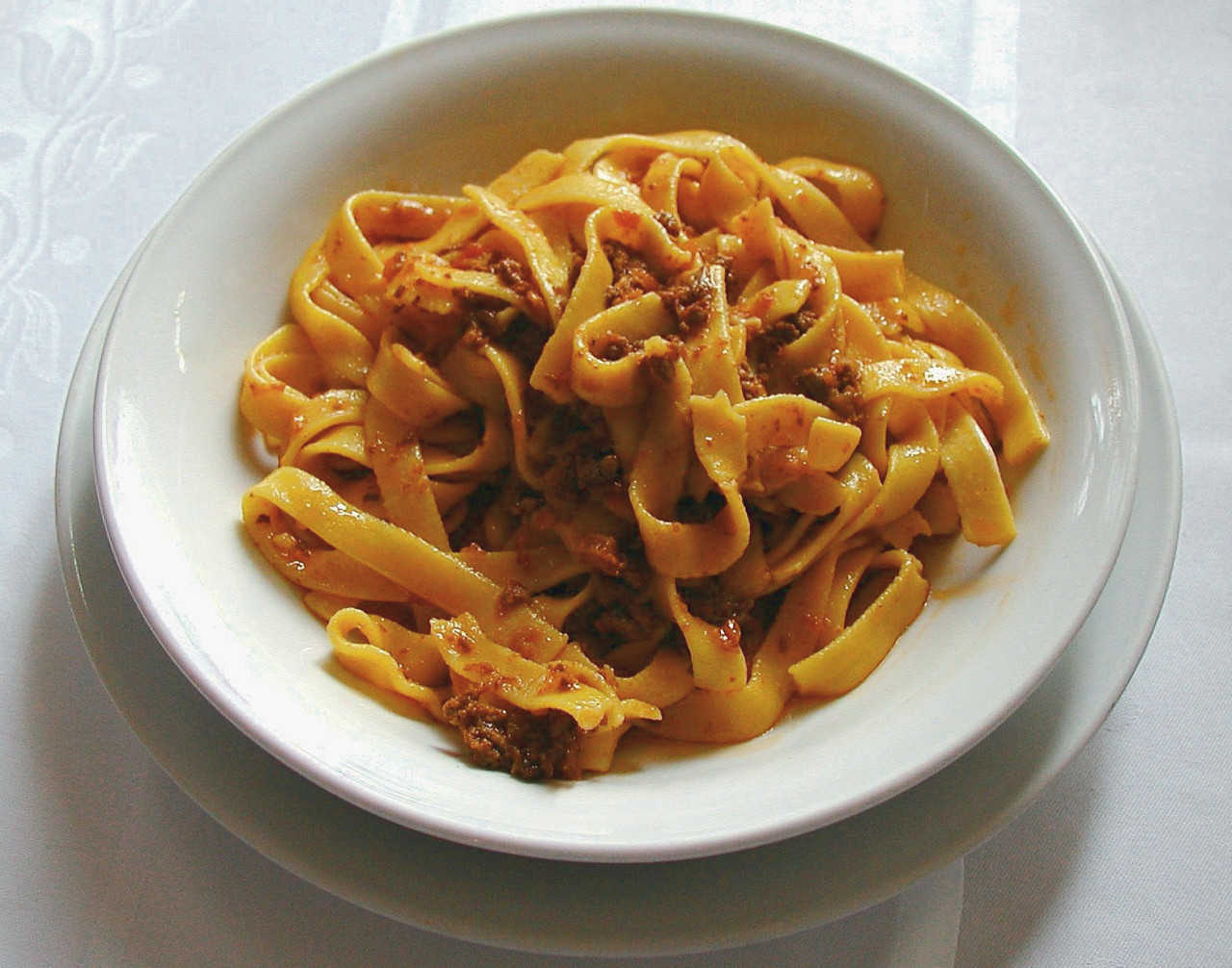 Tagliatelle con salsa boloñesa. Foto: Wikipedia