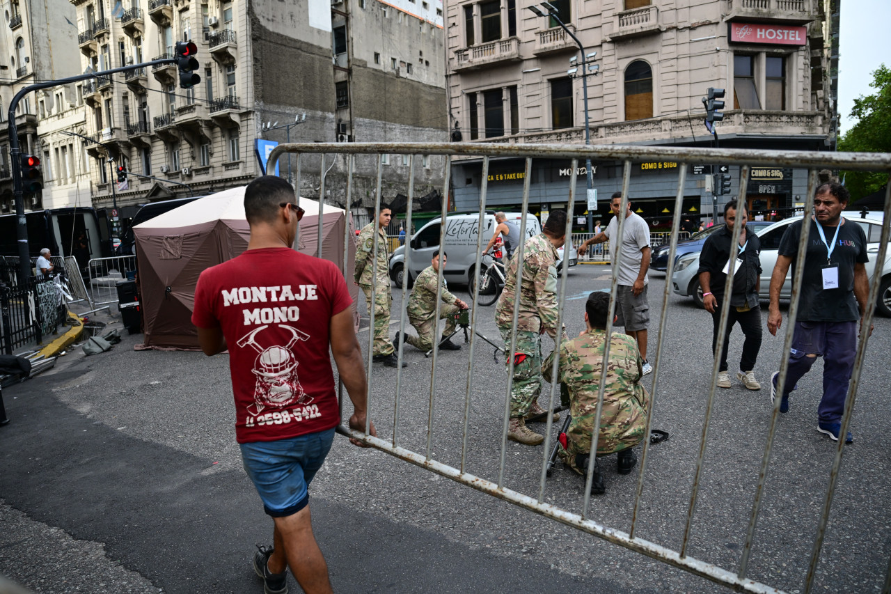 Operativo de seguridad para la apertura de las sesiones ordinarias en el Congreso. Foto: NA/Maximiliano Luna