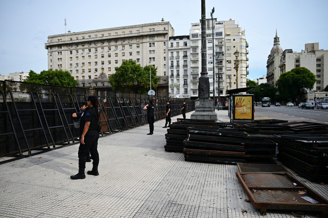 Operativo de seguridad para la apertura de las sesiones ordinarias en el Congreso. Foto: NA/Maximiliano Luna