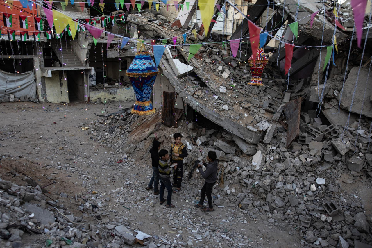 Guerra en Gaza. Foto: EFE / Haitham Imad