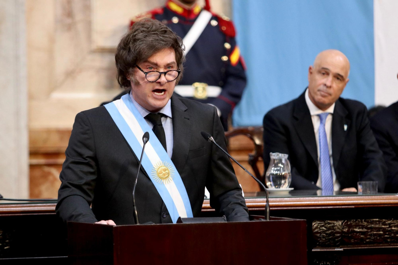 Javier Milei, apertura de sesiones ordinarias. Foto: Presidencia