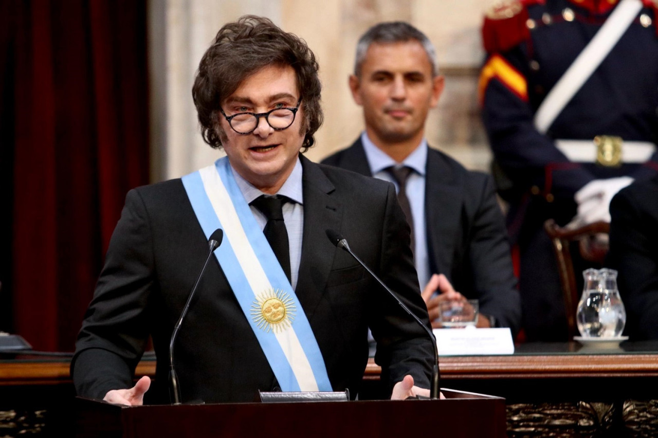 Javier Milei, apertura de sesiones ordinarias. Foto: Presidencia