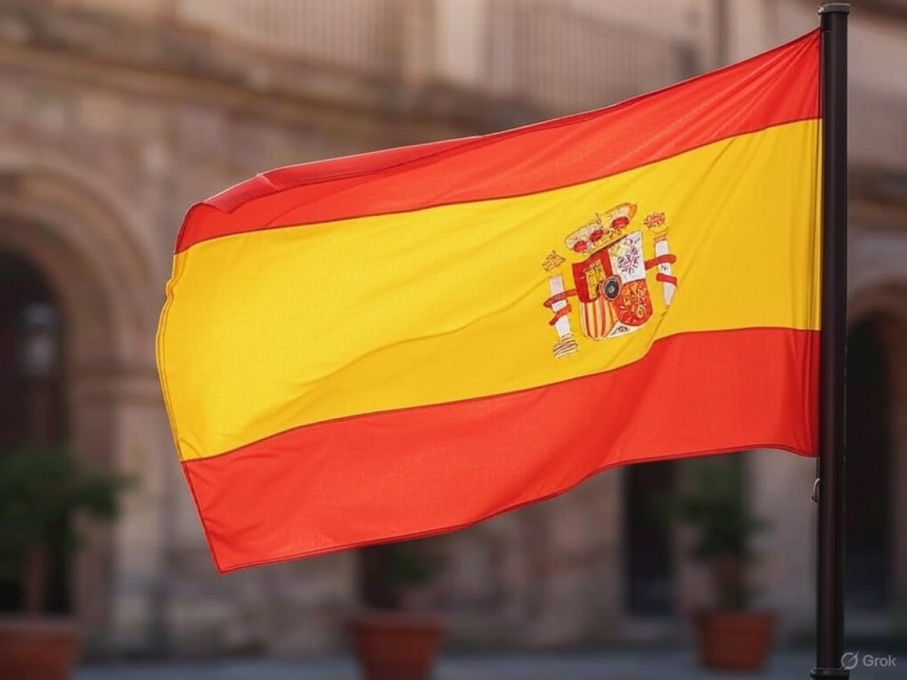 Bandera de España. Foto: Grok.