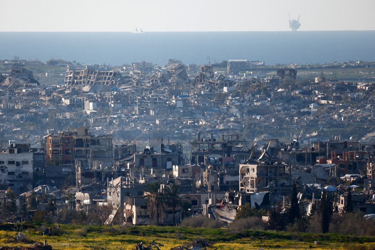 Destrucción en el norte de la Franja de Gaza. Foto: Reuters (Amir Cohen)