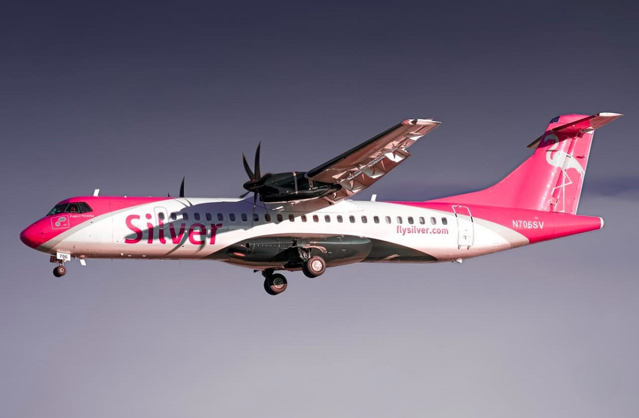 Avión de la aerolínea Silver Airways. Foto: X @silver_airways