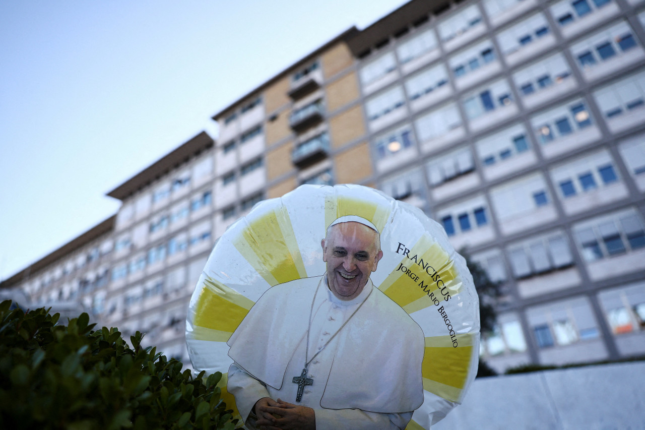 Internación del Papa Francisco en Roma. Foto: REUTERS.