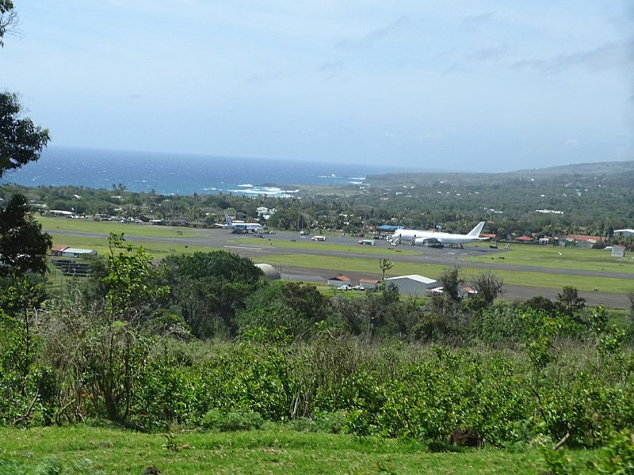 El aeropuerto internacional Mataveri. Foto: Wikipedia.