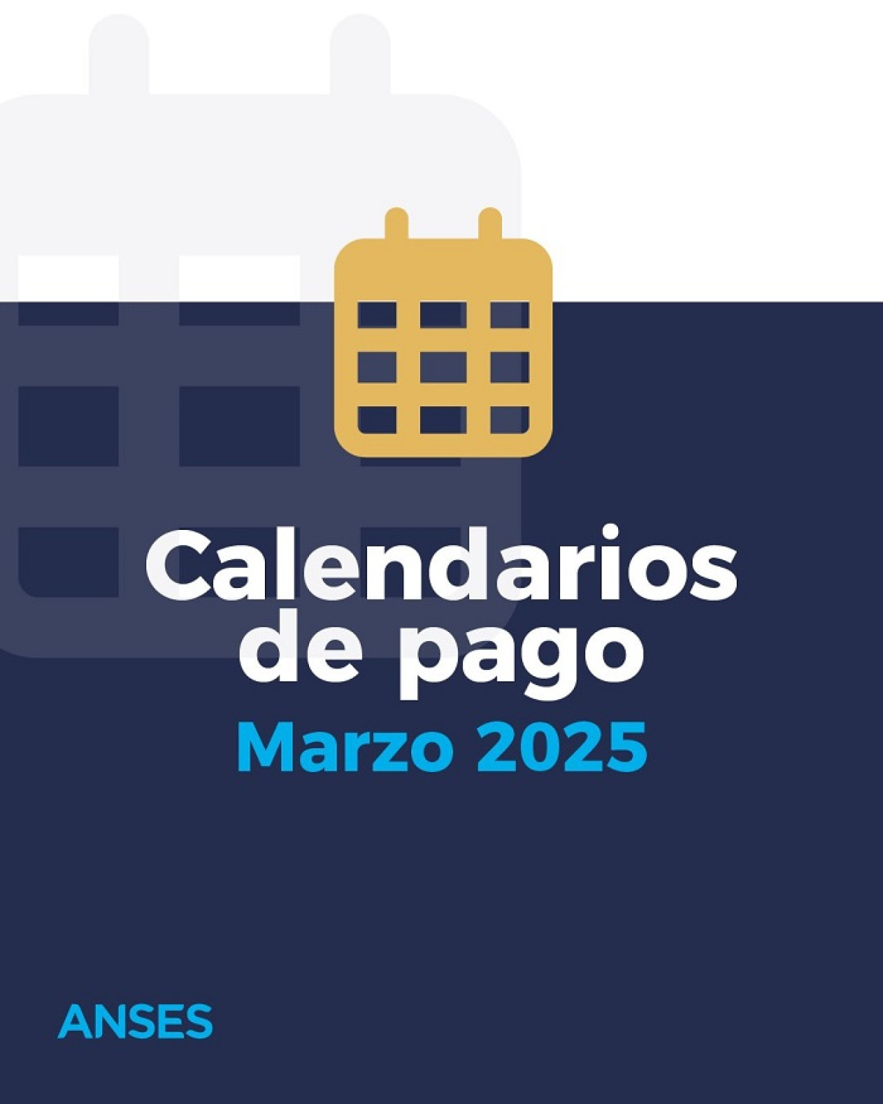 Calendario de pagos. Foto: X @ansesgob