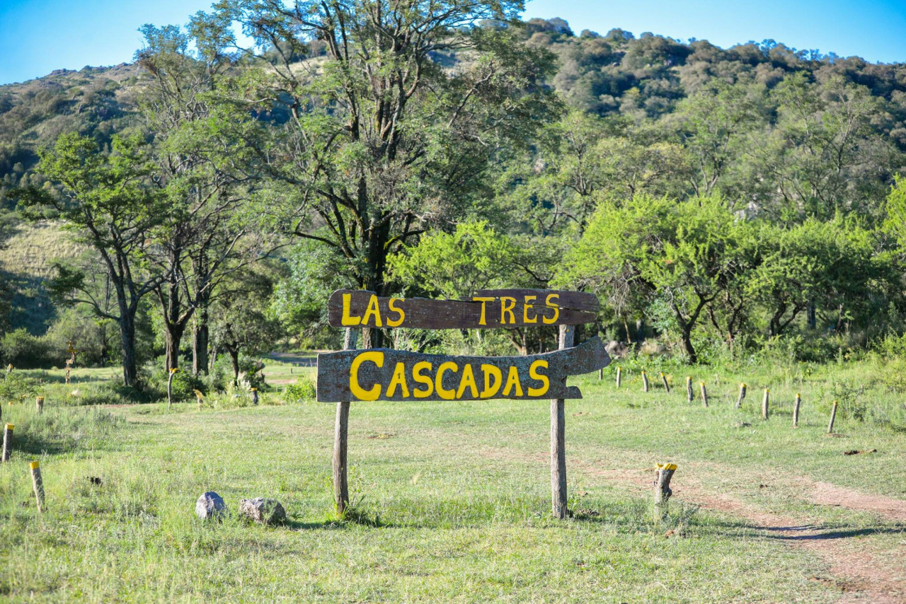 Las Tres Cascadas en Ascochinga, Córdoba. Foto: Facebook / Córdoba Turismo.