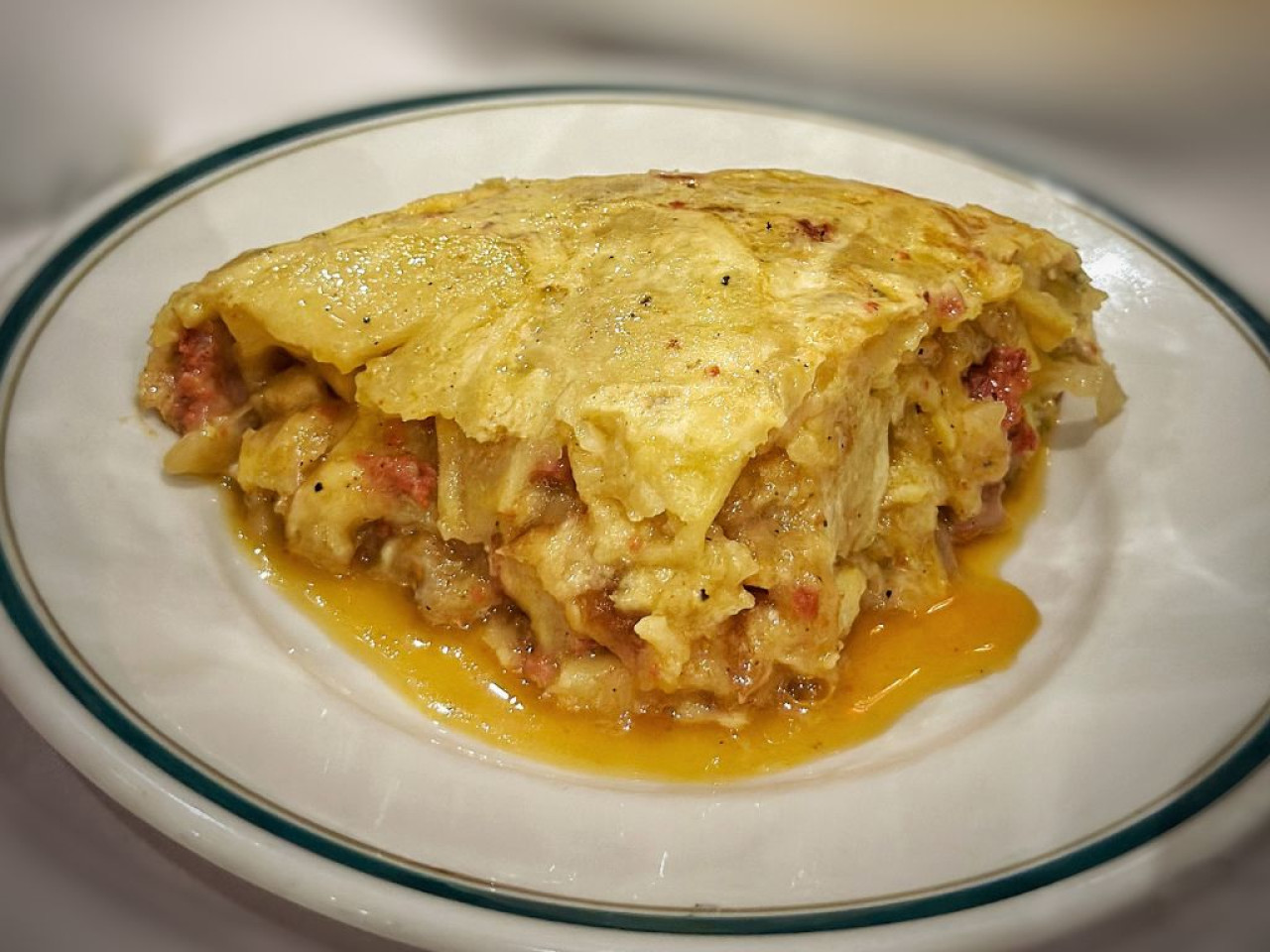 Tortilla de papas en El casal de Cataluña. Foto: Prensa