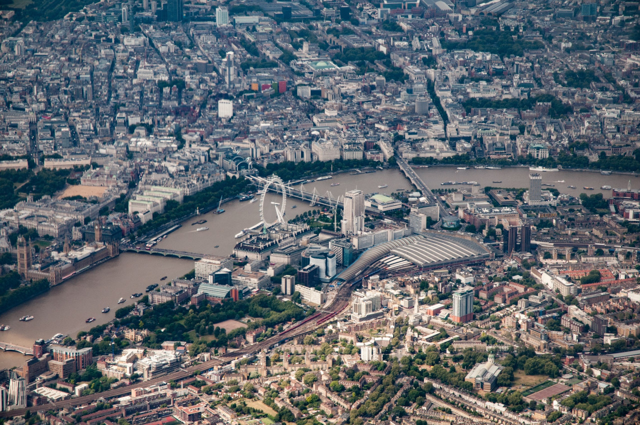 Foto panorámica de Londres. Foto: Freepik