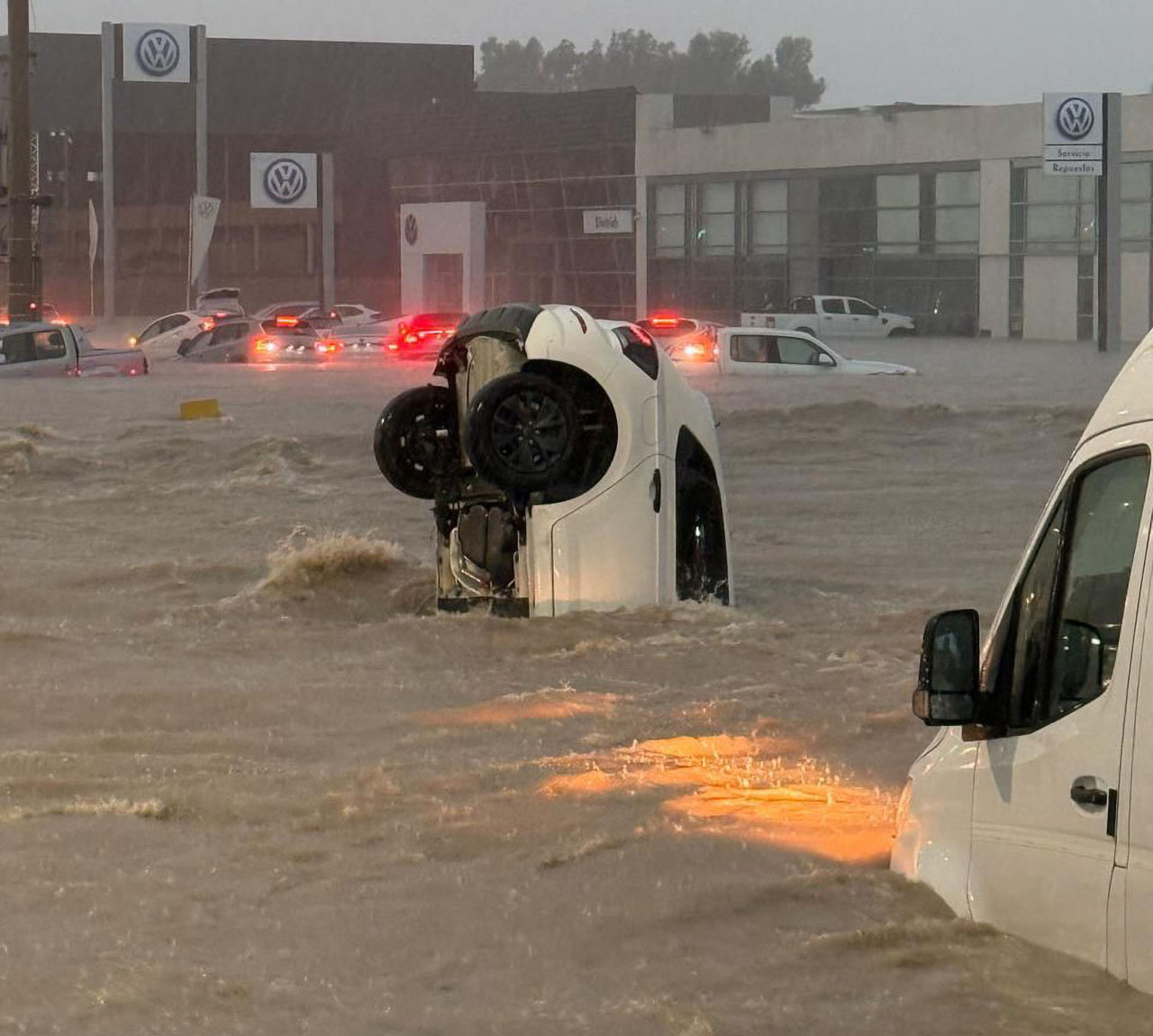 Trágico temporal en Bahía Blanca. Foto: NA