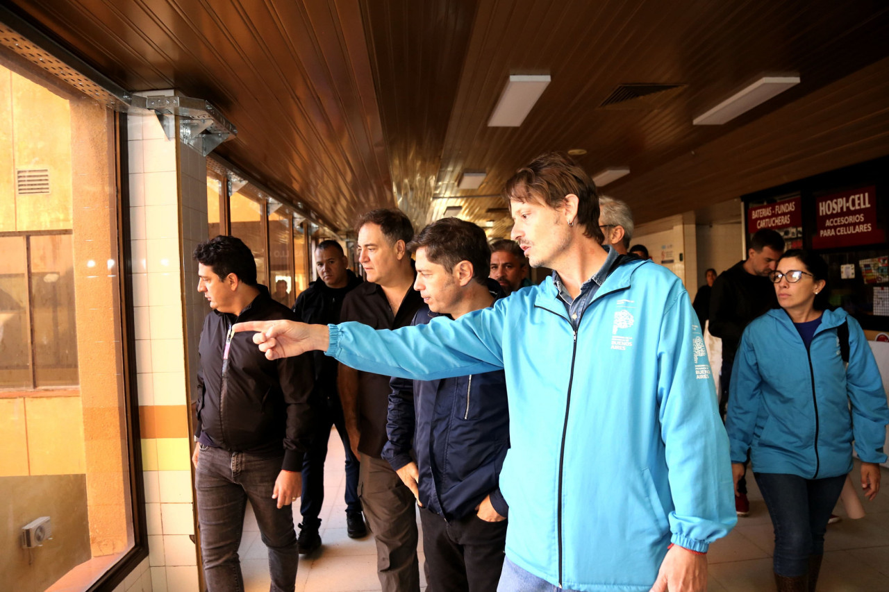 Axel Kicillof en Bahía Blanca. Foto: X @Kicillofok