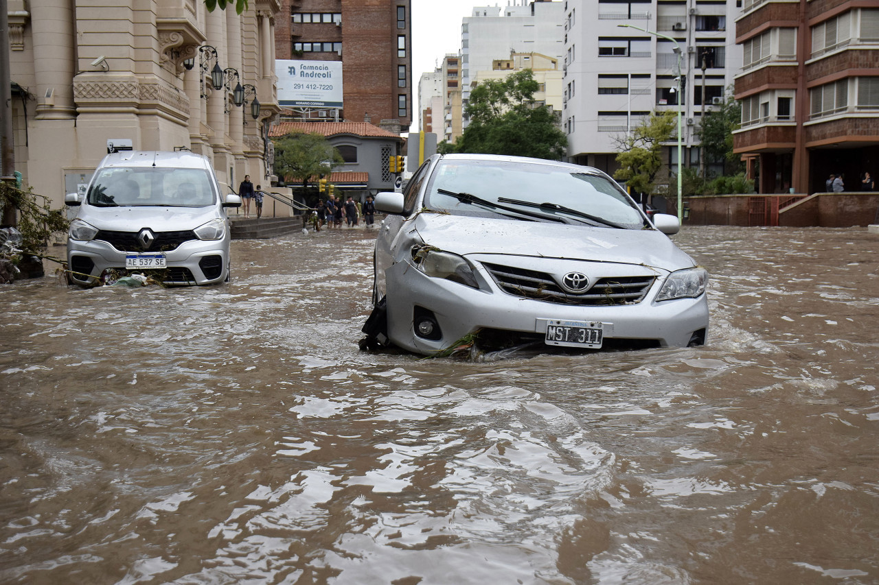 Temporal en Bahía Blanca. Foto: UNAR AGENCY/NA.