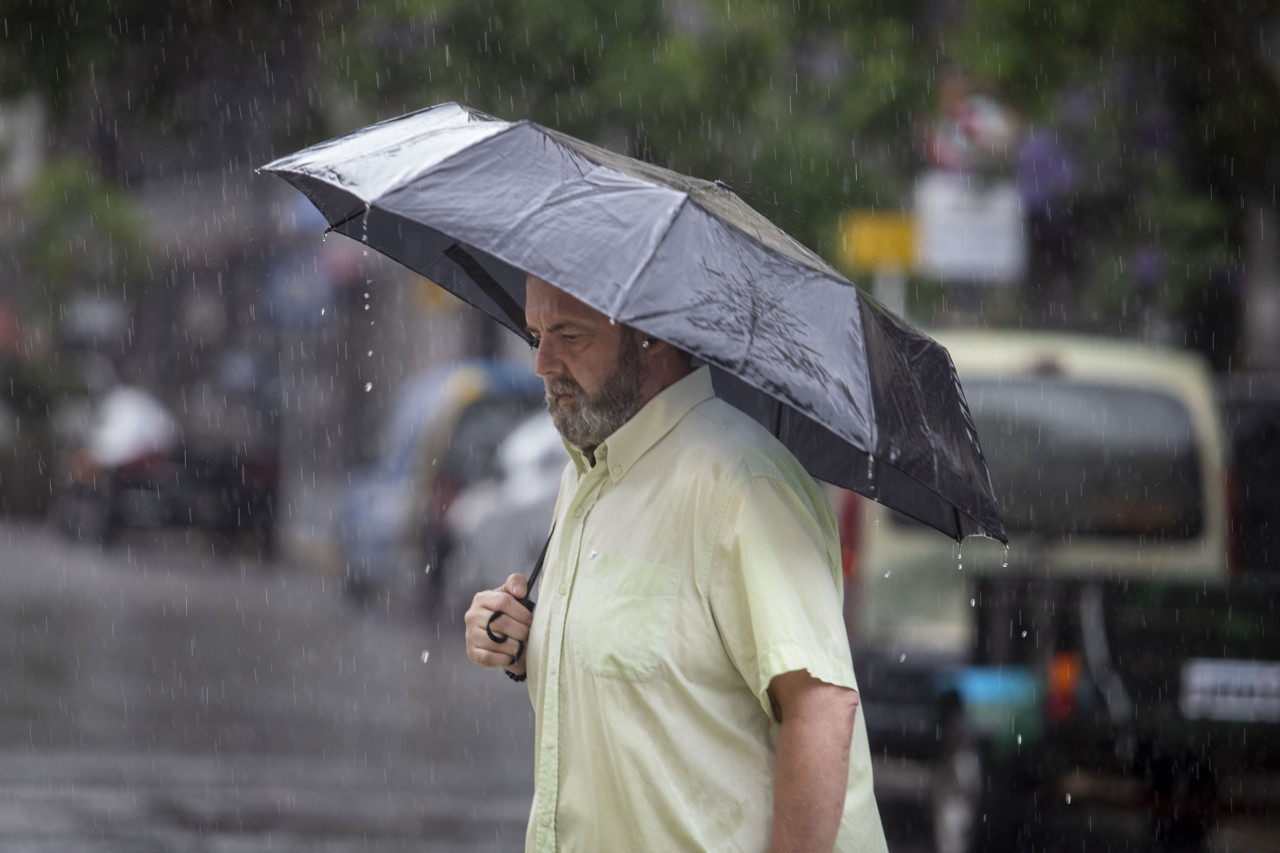 Lluvias torrenciales. Foto: NA/Damián Dopacio