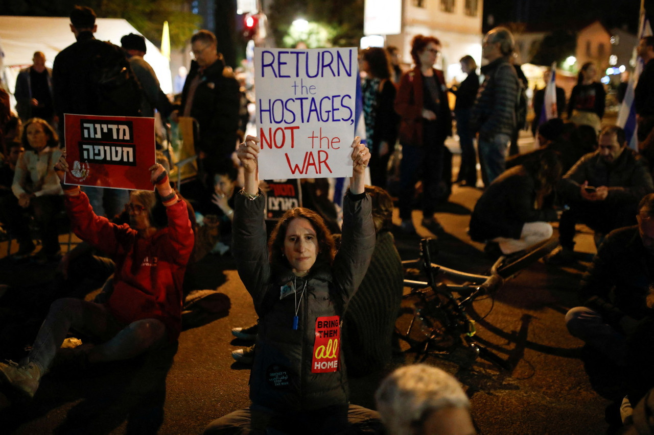 Protestas en Tel Aviv. Foto: Reuters/Shir Torem