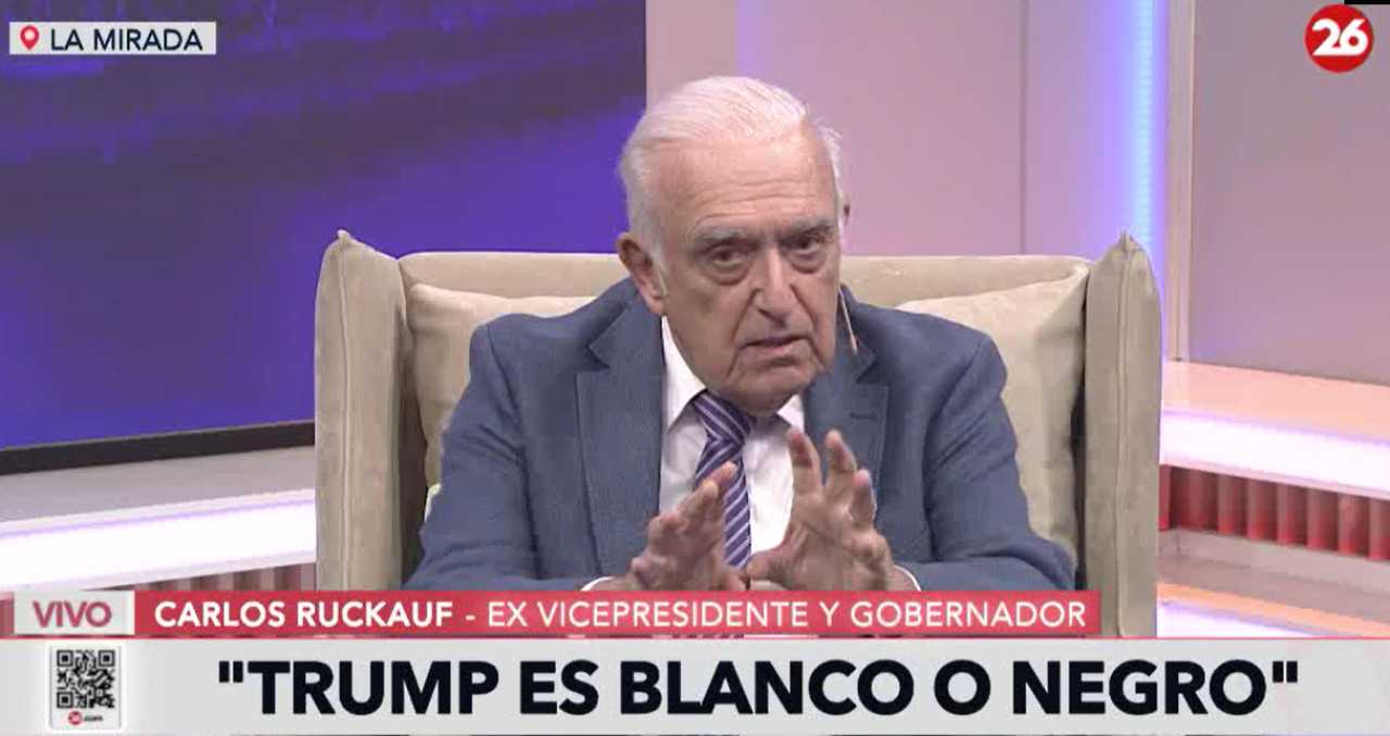 Carlos Ruckauf en La Mirada. Foto: Captura de video.