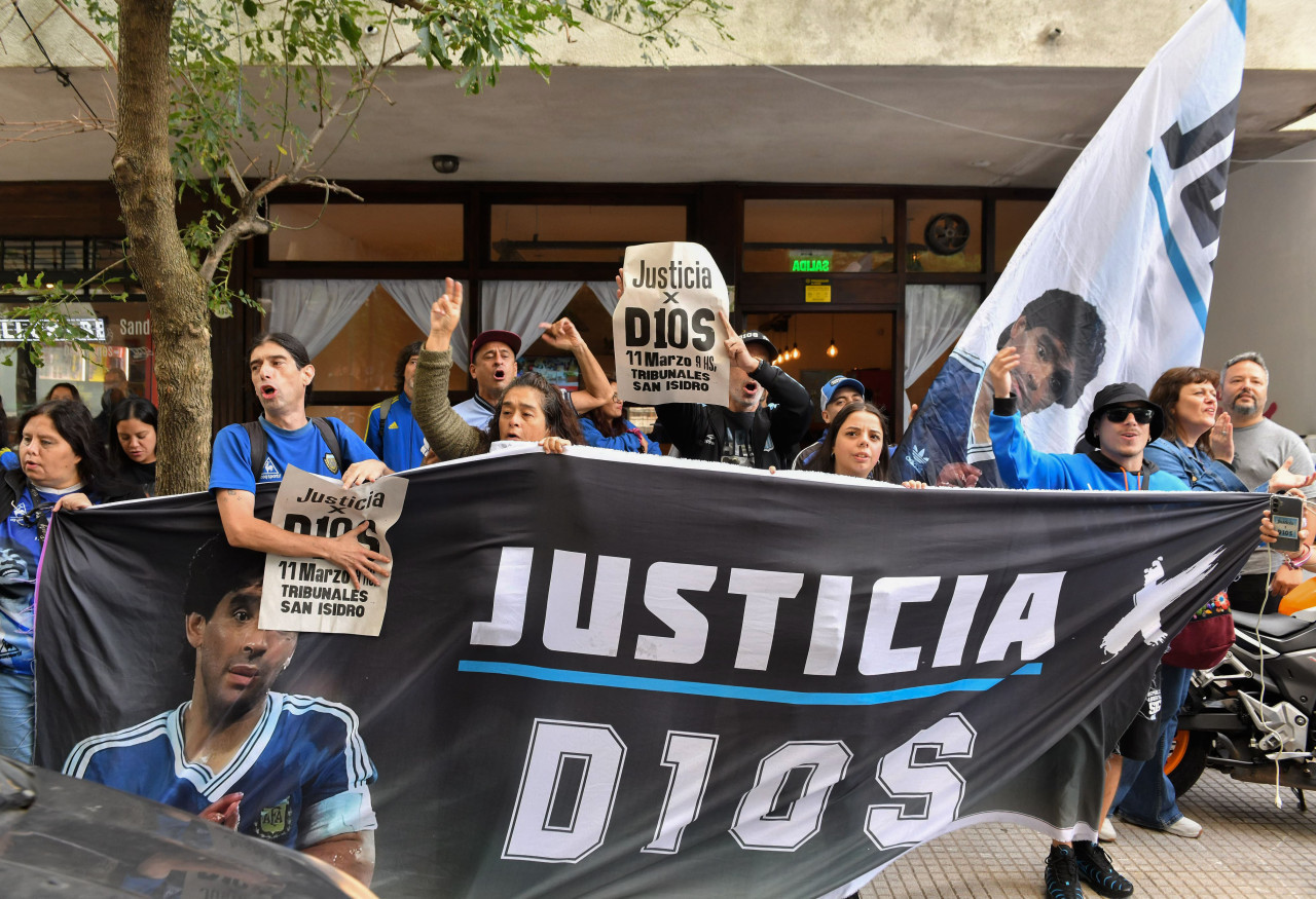 Tribunales de San Isidro donde se lleva a cabo el juicio por la muerte de Diego Maradona. FOTO: NA/ Juan Vargas.