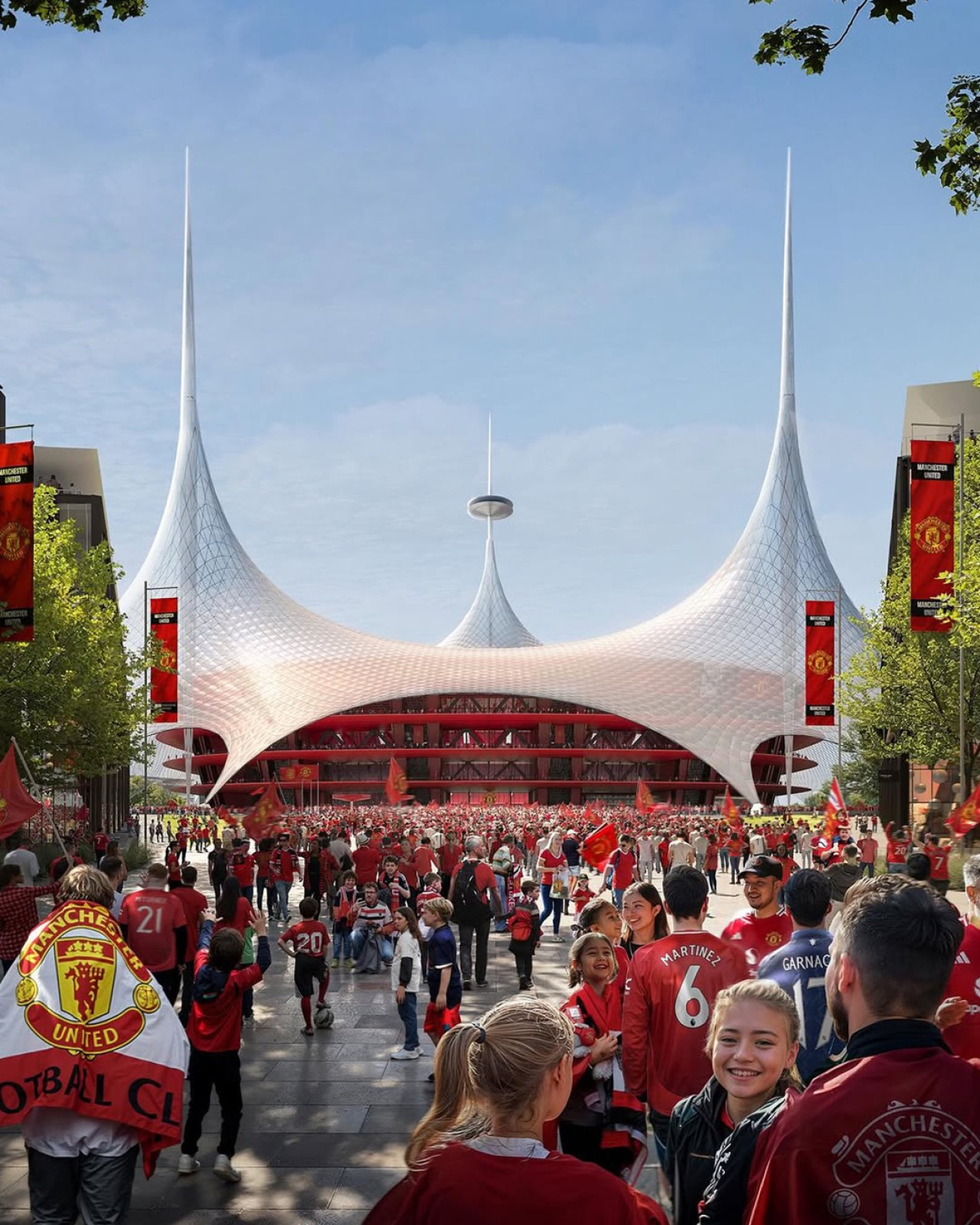 El nuevo estadio del Manchester United. Foto: Instagram/@manchesterunited.