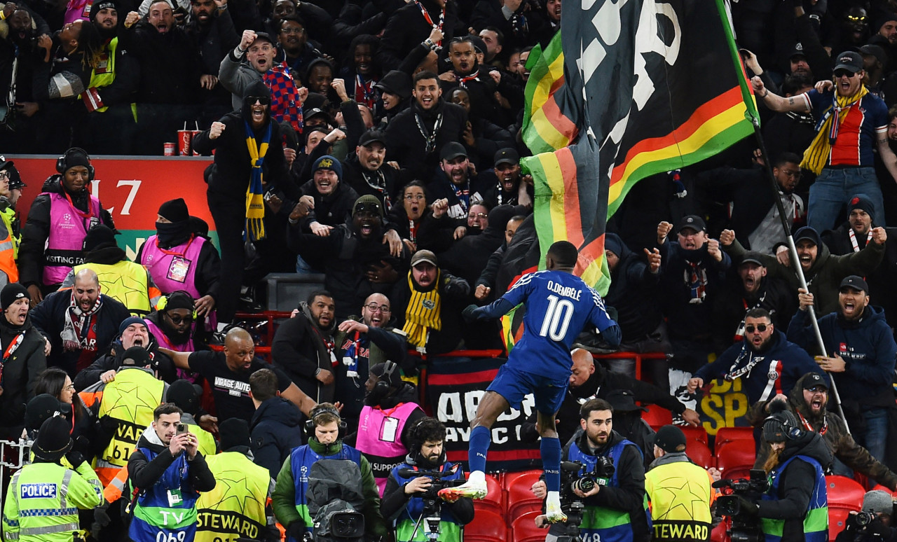 Ousmane Dembele, el auto del gol en el PSG. Foto: Reuters/Peter Powell