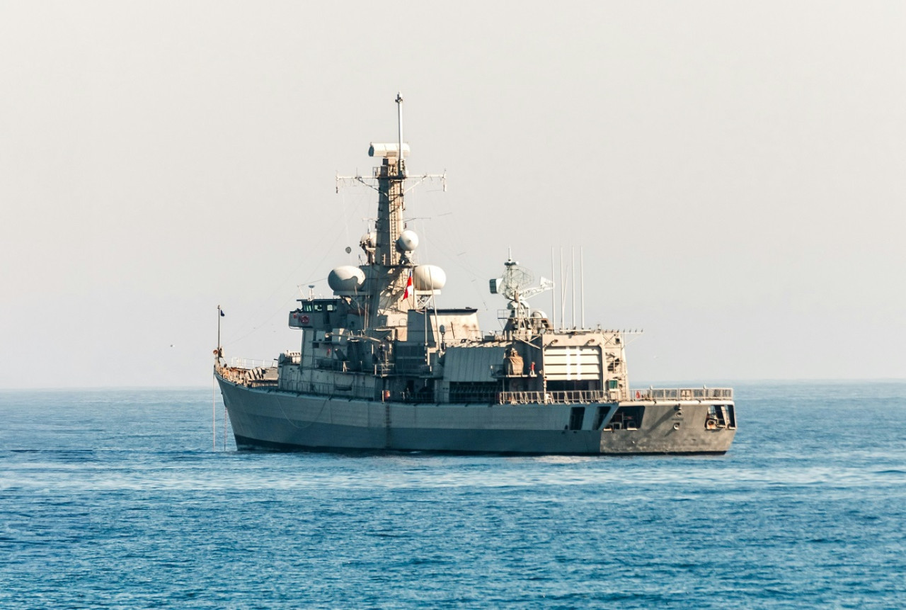 Buque de guerra de Chile en Viña del Mar. Foto: Unsplash.