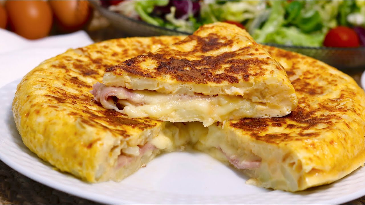 Tortilla rellena, comida. Foto: YouTube