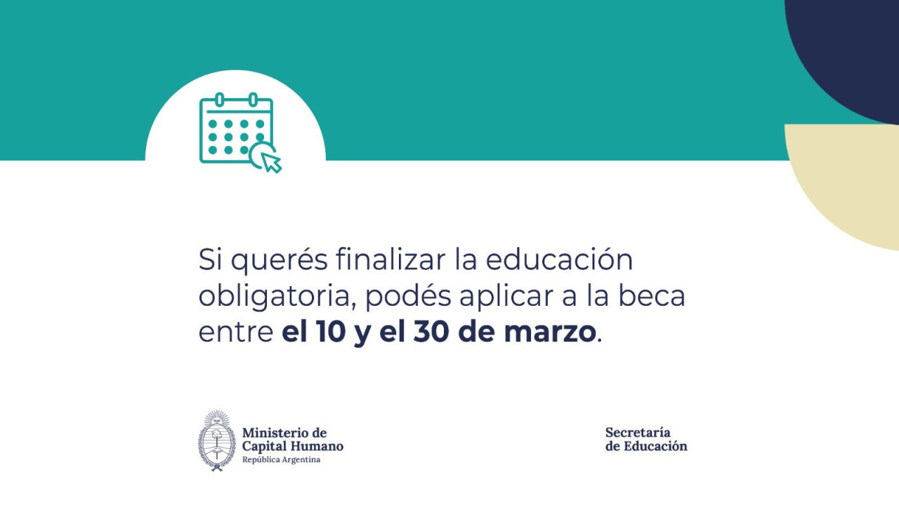 Becas Progresar. Fuente: X @MinCapHum_Ar