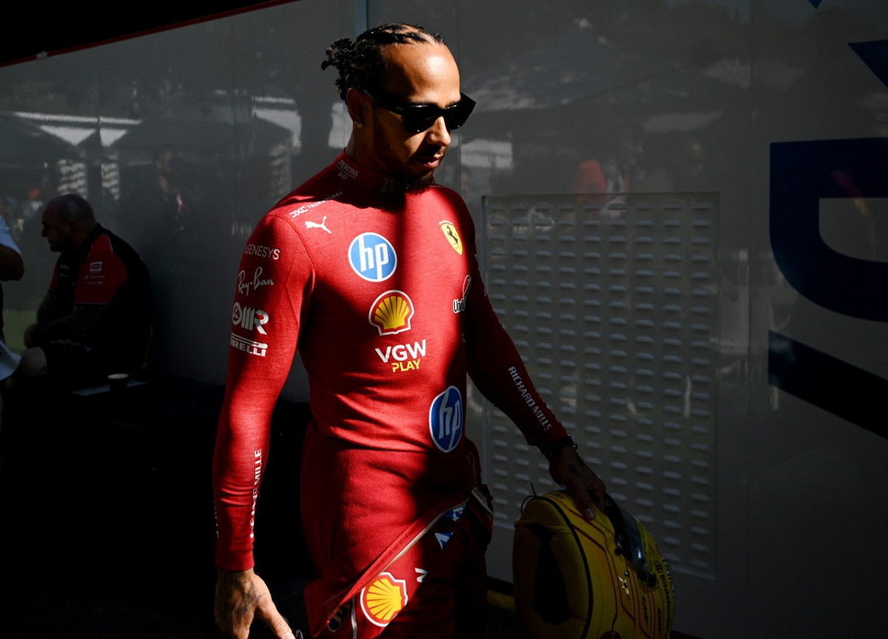 Lewis Hamilton en Ferrari. Foto: Reuters (Tracey Nearmy)