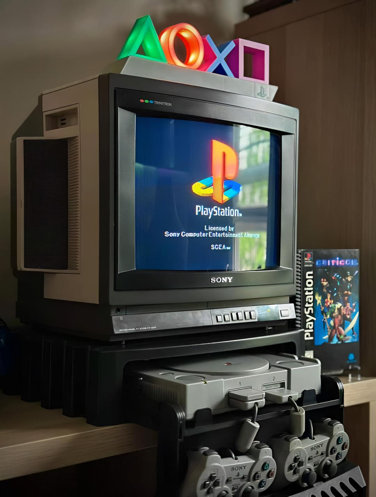 Playstation en los 90s. Foto: TikTok @senderos.trecking.arg