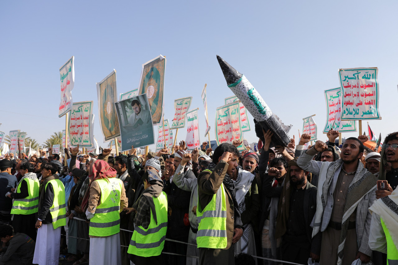 Hutíes del Yemen. Foto: Reuters/Khaled Abdullah