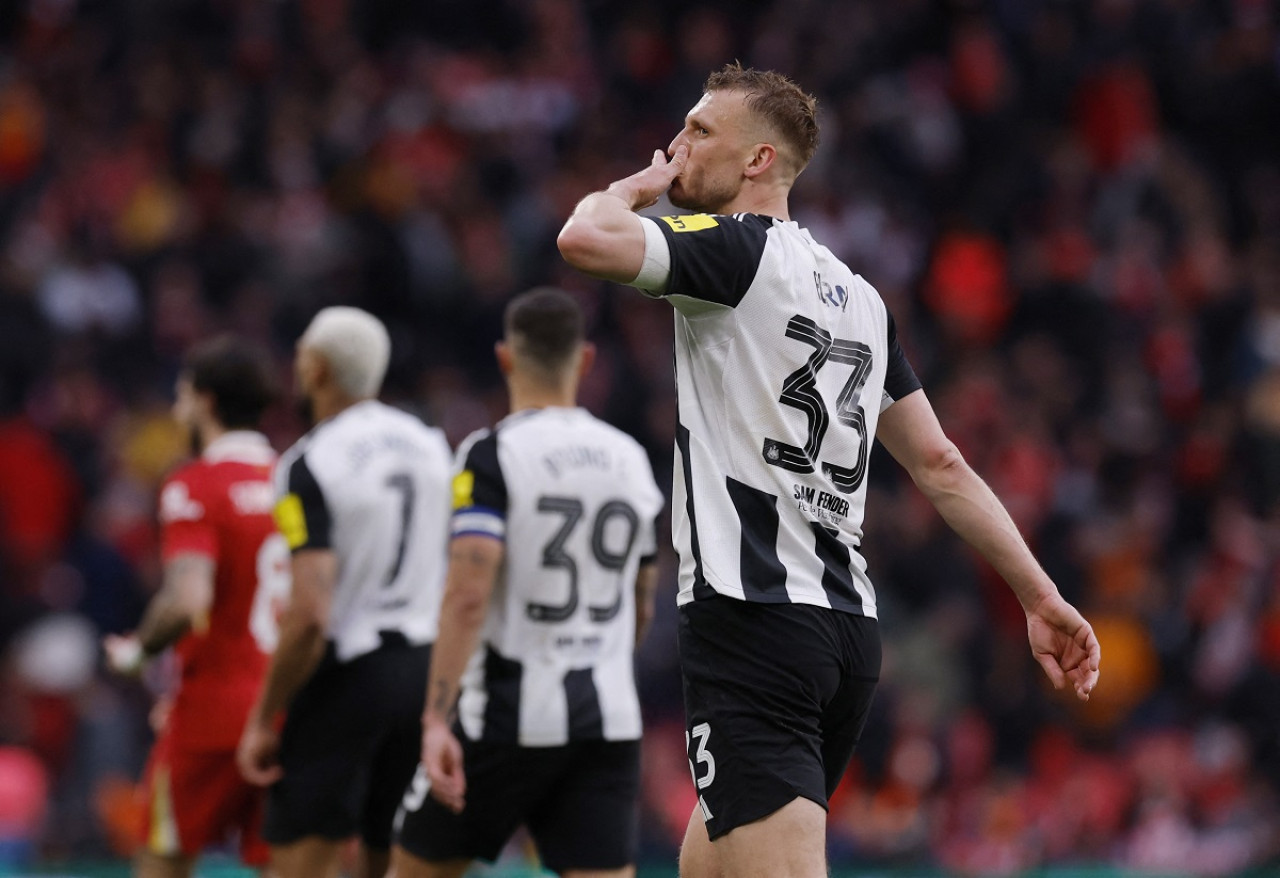 Dan Burn; Liverpool vs. Newcastle United; Carabao Cup. Foto: Reuters (Andrew Couldridge)