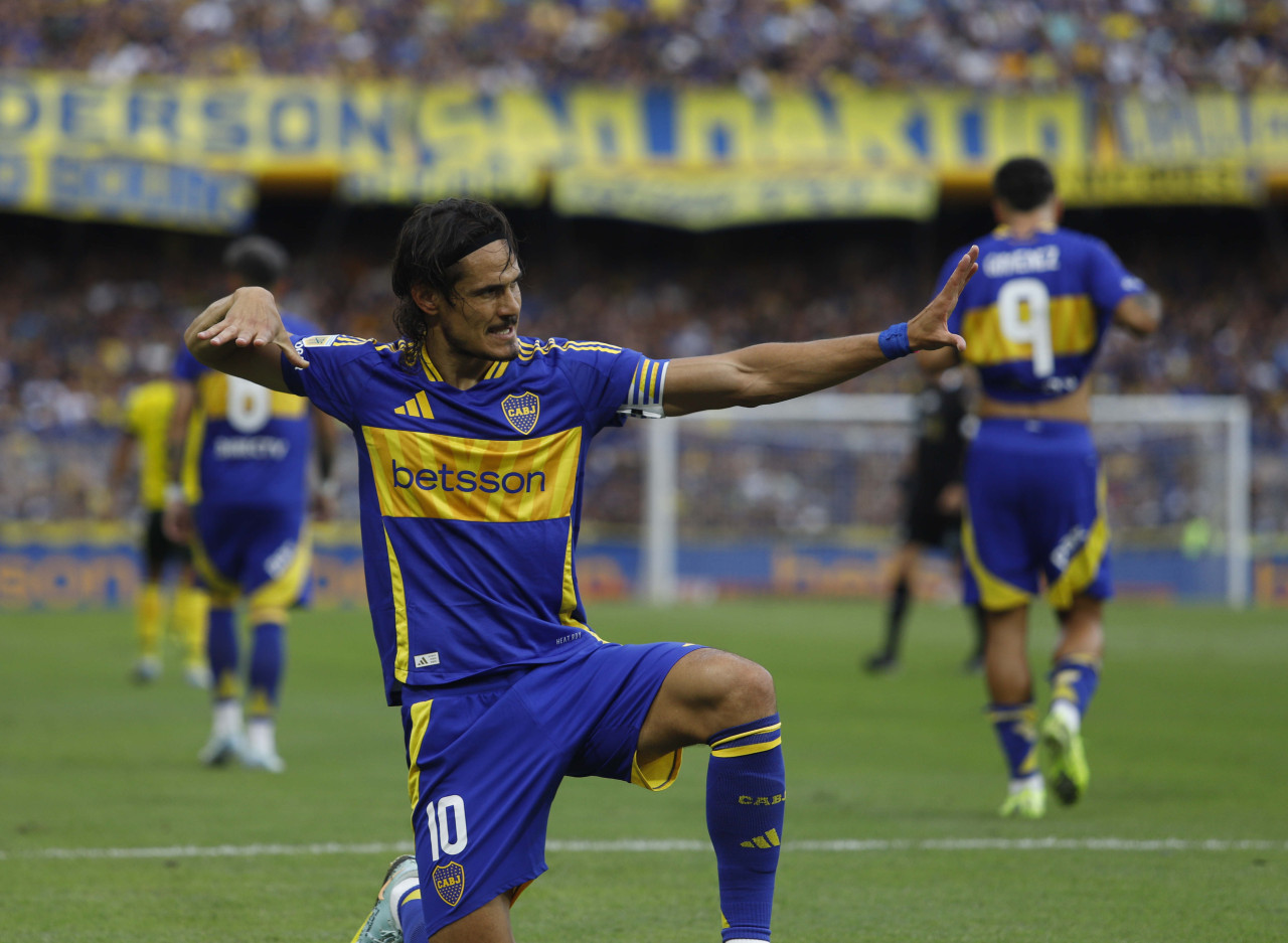 Edinson Cavani, Boca vs Defensa y Justicia. Foto: NA/Damián Dopacio