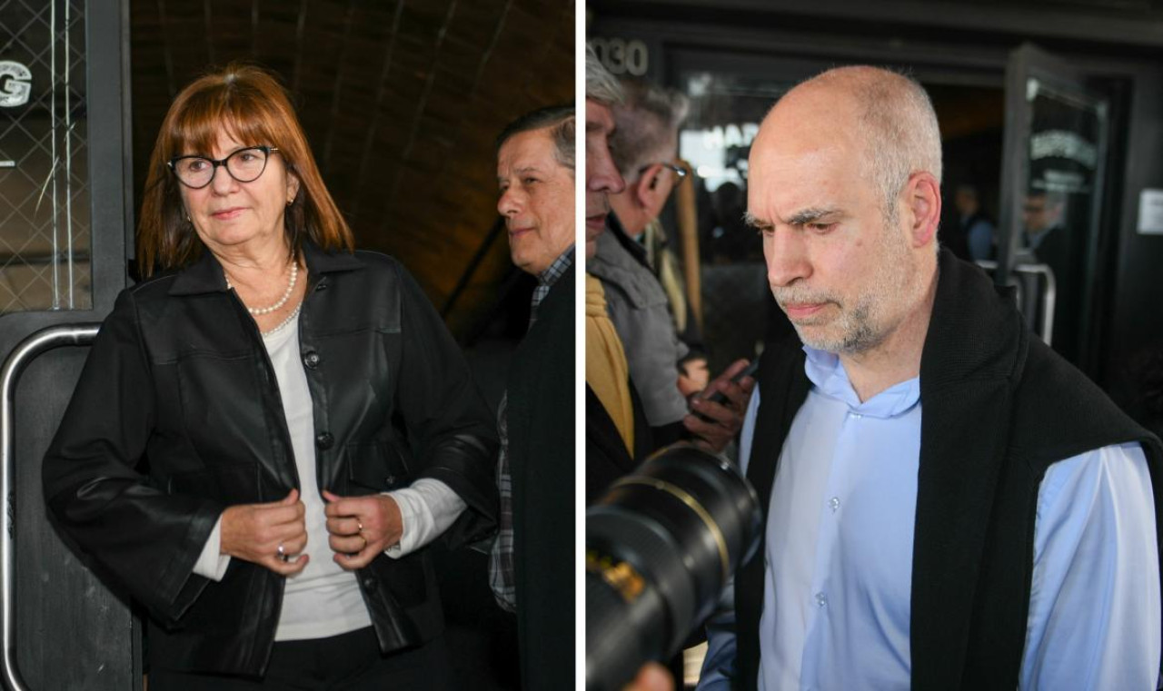 Patricia Bullrich; Horacio Rodríguez Larreta. Foto: NA.