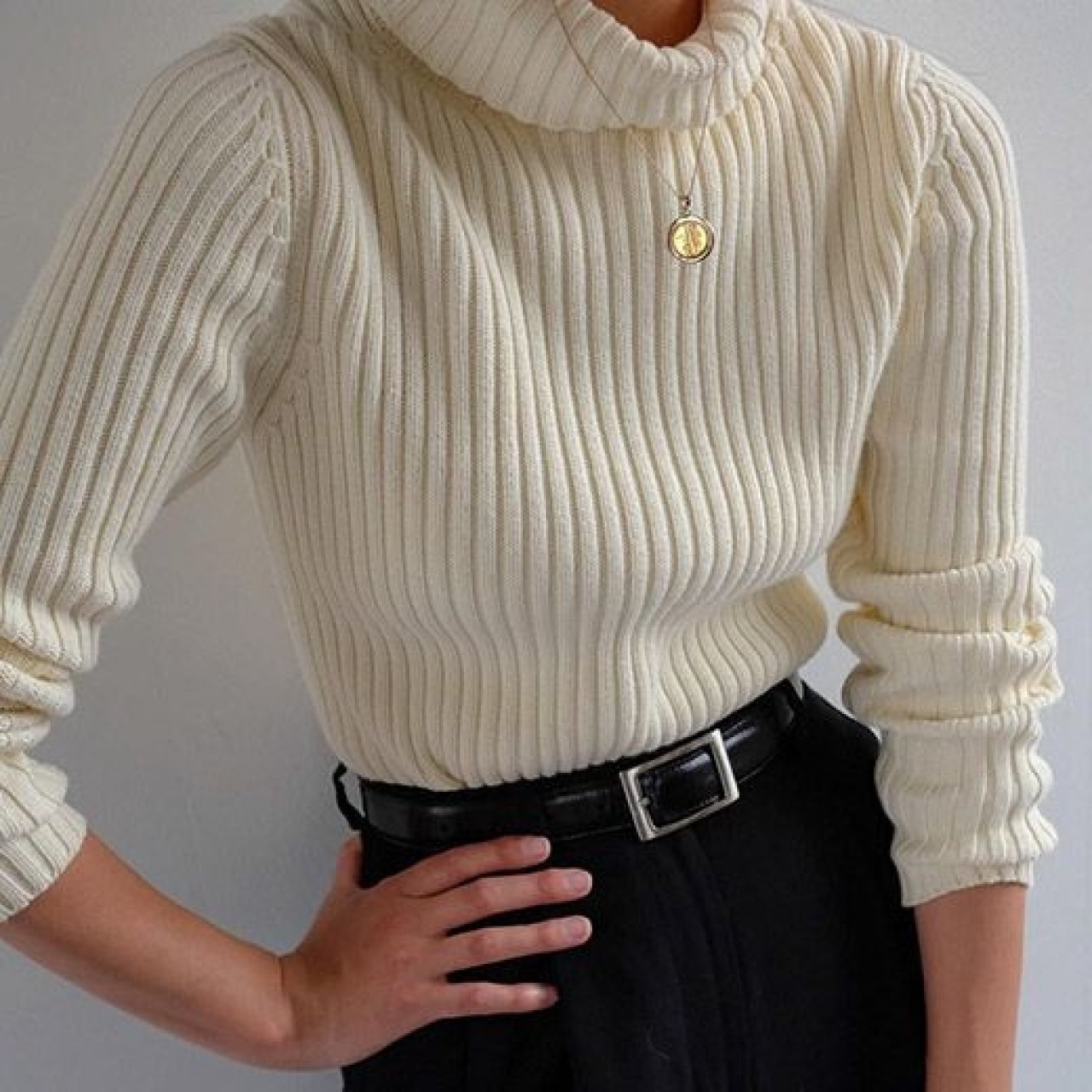 Sweaters de cuello largo. Fuente: Pinterest