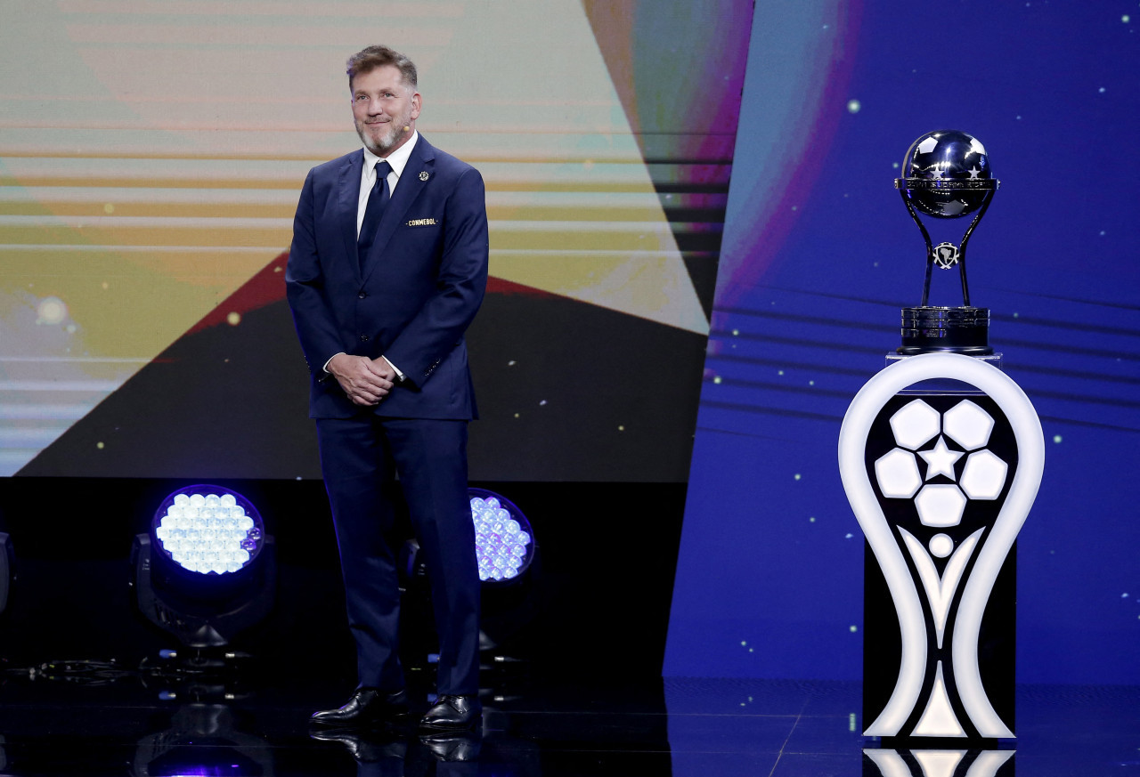 Alejandro Domínguez, presidente de Conmebol. Foto: Reuters/Cesar Olmedo